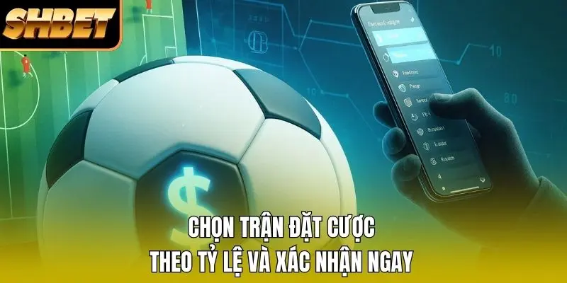 Chọn trận đặt cược theo tỷ lệ và xác nhận ngay Chọn trận đặt cược theo tỷ lệ và xác nhận ngay